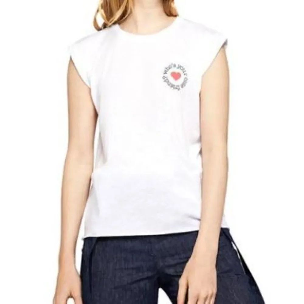 BCBGeneration Graphic Sleeveless Muscle Tank